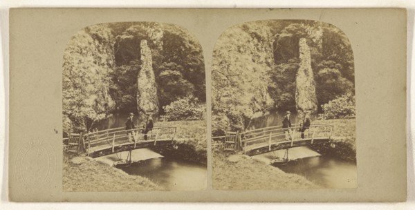 Pike Pool, River Dove, Derbyshire; British; about 1865; Albumen silver print
