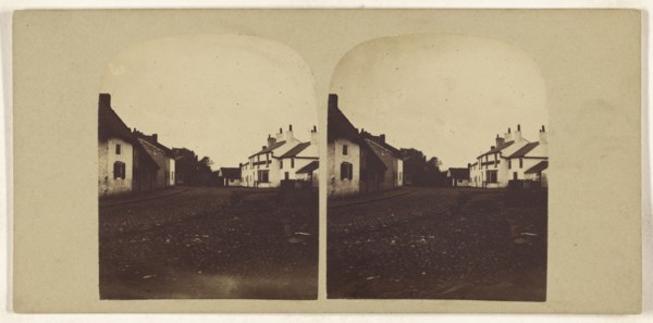 British town; British; about 1865; Albumen silver print