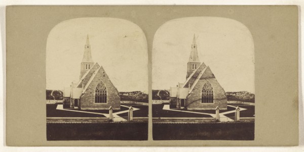 Birkdale Ch. nr. Southport; British; about 1865; Albumen silver print