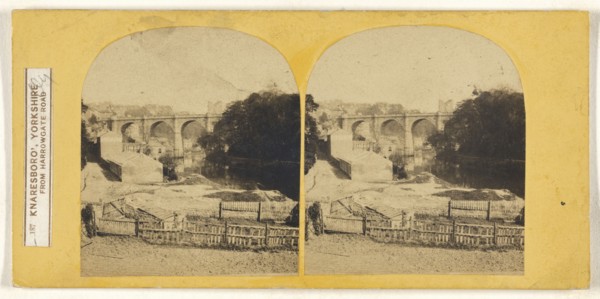 Knaresboro', Yorkshire From Harrowgate Road; British; about 1860; Albumen silver print