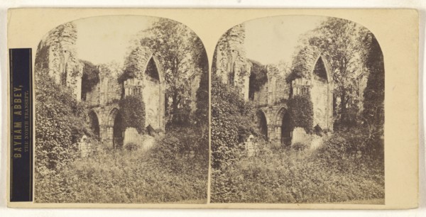 Bayham Abbey, The North Transept; British; about 1860; Albumen silver print