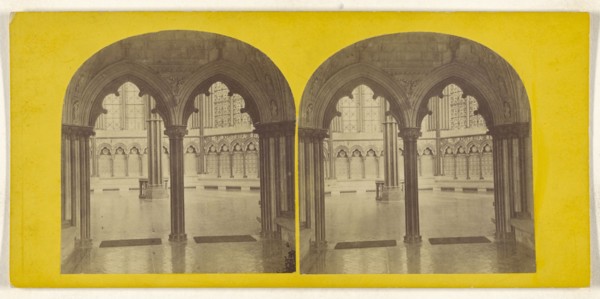 Salisbury Cathedral. The Chapter House; British; about 1860; Albumen silver print