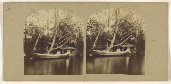P. Bruffs Boat House; British; about 1860; Albumen silver print
