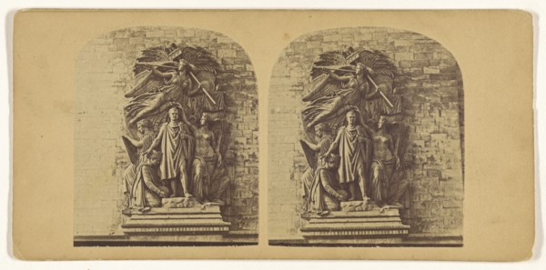 Bas Relief de L'Eglise, Paris; French; 1860s; Albumen silver print