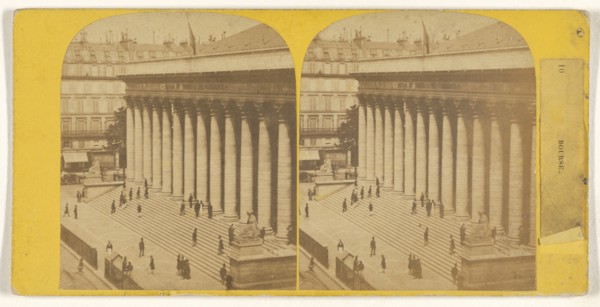 Bourse. Paris, France; French; 1860s; Albumen silver print