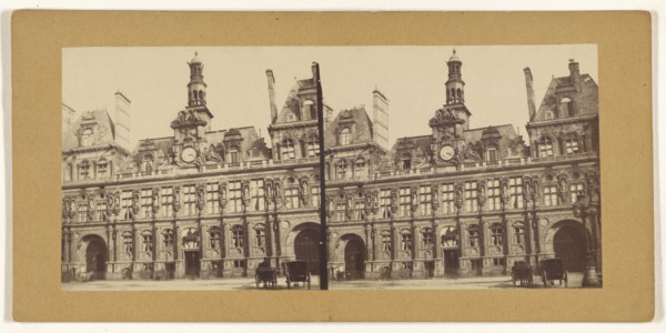 Government building, Paris, France; French; 1860s; Albumen silver print