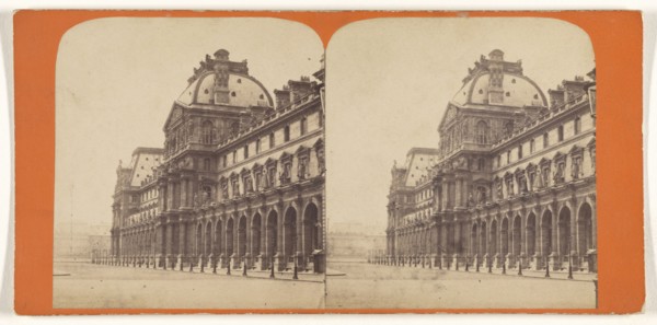 Louvre; French; about 1865; Albumen silver print