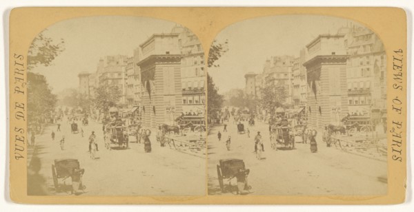 Boul. St Denis; French; about 1865; Albumen silver print