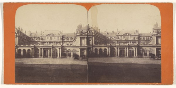 Palais Royal; French; about 1865; Albumen silver print