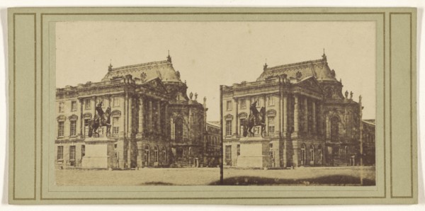 Louis XIV. Versailles; French; about 1860; Albumen silver print