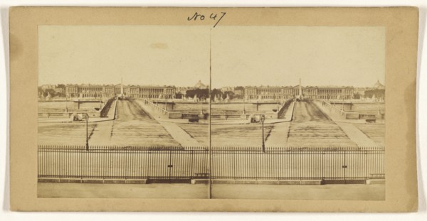 Place de la Concorde, Paris; French; about 1860; Albumen silver print