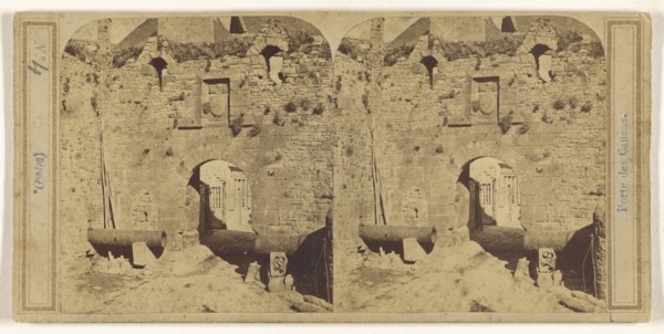 Portes des Canons; French; about 1865; Albumen silver print