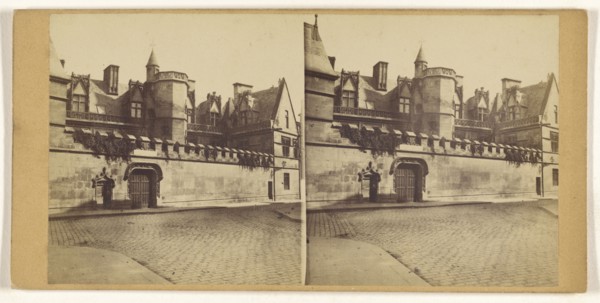 Hotel de Cluny, Paris; French; about 1860; Albumen silver print