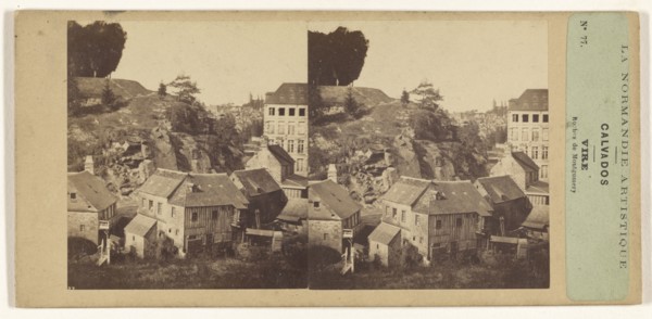 La Normandie Artistique. Calvados. Vire. Roches de Montgomery; French; about 1860; Albumen silver print