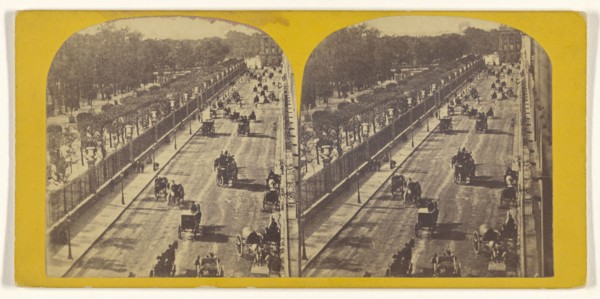 Rue Rivoli, Paris; French; about 1865; Albumen silver print