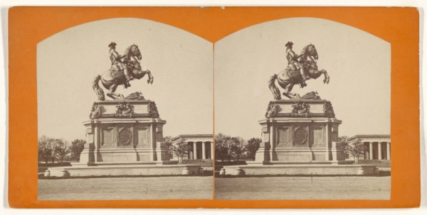 Wien. Prince Eugen Mounment; Austrian; about 1870; Albumen silver print