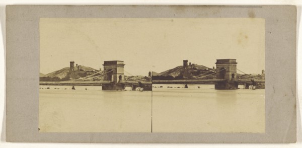 bridge, possibly German; German; about 1870; Albumen silver print