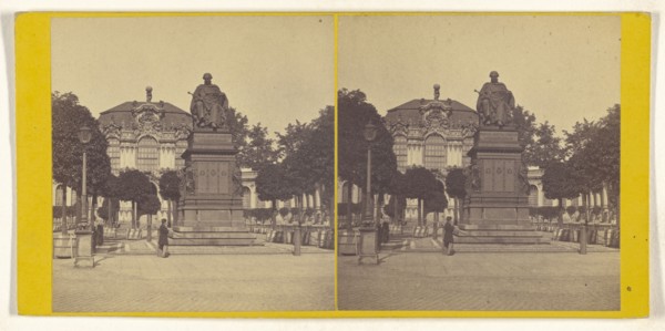Zwinger, Dresden; German; about 1870; Albumen silver print