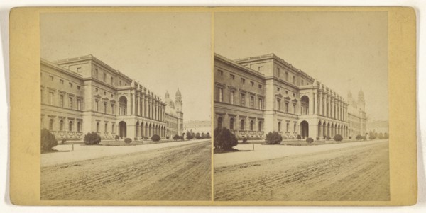 Munchen, Germany, Der Festsaalbau; German; about 1870; Albumen silver print