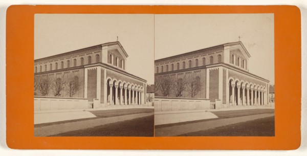 Munchen, Germany, Die St. Bonifazkirche; German; about 1870; Albumen silver print