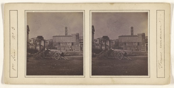 Forum romanum; Italian; about 1860; Albumen silver print