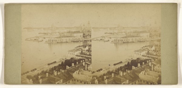 Panorama presa dal Campanile di S. Marco, Venezia; Italian; about 1865; Albumen silver print