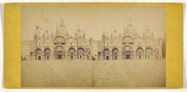 Chiesa di S. Marco, Venezia; Italian; about 1865; Albumen silver print