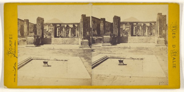 Pompei,maison faun; Italian; about 1860; Albumen silver print