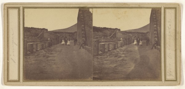 Pompei. Foro triangolare; Italian; about 1858; Salted paper print