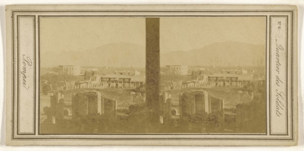 Quartier des Soldats. Pompei; Italian; about 1860; Albumen silver print
