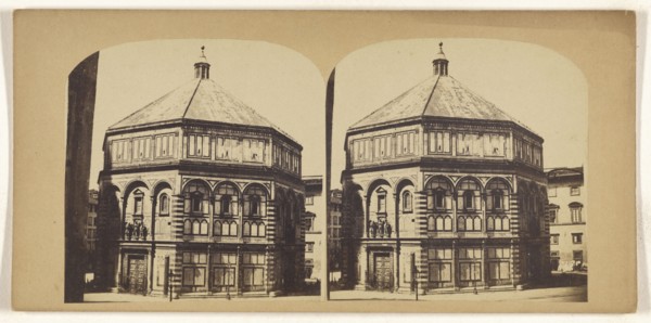 Baptistery at Florence, January 22d, 1865; Italian; January 22, 1865; Albumen silver print
