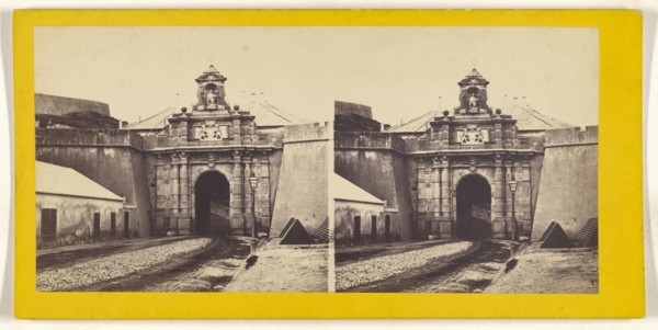 Genova, Portane Lanterra; Italian; about 1865; Albumen silver print