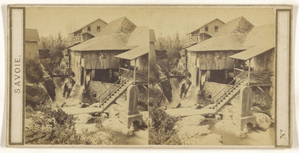 Cascade de Gresy; Italian; about 1865; Albumen silver print