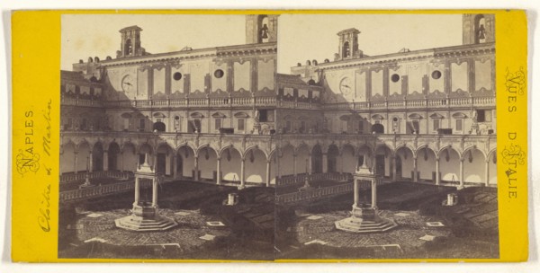 Naples. Cloistre S. Martin; Italian; about 1865; Albumen silver print