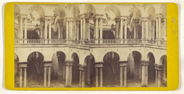 Genova Universita; Italian; about 1865; Albumen silver print