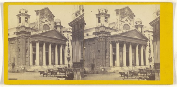 Genova. Chiesa Della Nunziata; Italian; about 1865; Albumen silver print