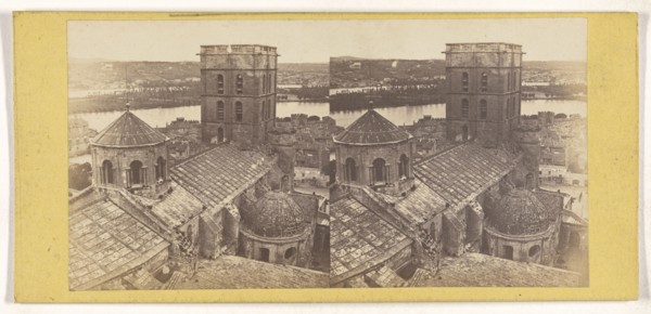 city view; about 1865; Albumen silver print