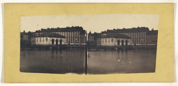city view; about 1865; Albumen silver print