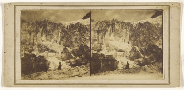 Glacier des Bois, Suisse, Switzerland; about 1865; Albumen silver print