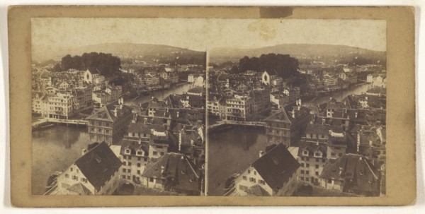 Panorama de Zurich; about 1865; Albumen silver print, Switzerland