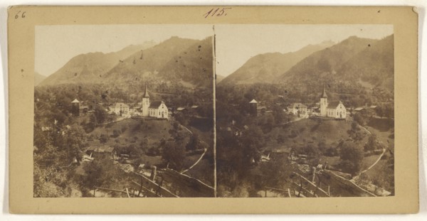 Panorama de Burglen. Patrie de Guillaume Tell; about 1865; Albumen silver print, Switzerland