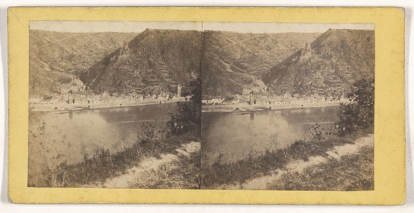 Bords du Rhin. La Vallee Suisse, Switzerland, a St-Goar; about 1863; Albumen silver print
