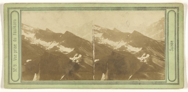 Vue prise du Faulkorn. Suisse, Switzerland; about 1865; Albumen silver print