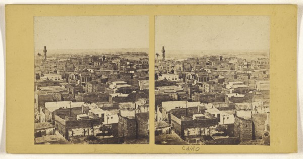 Vue du Caire de la mosq. Touloun; about 1860; Albumen silver print