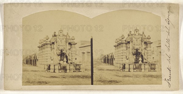 Fuente del Salto del Agna; about 1870; Albumen silver print