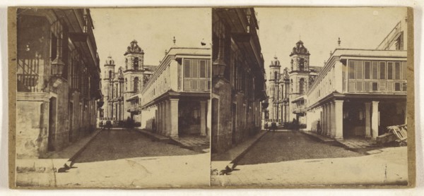 View in Havanna; about 1870; Albumen silver print