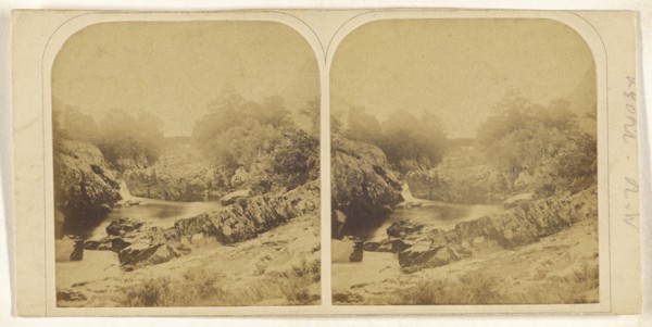N.W. , River scene; about 1870; Albumen silver print