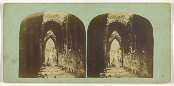 cloister; about 1870; Albumen silver print