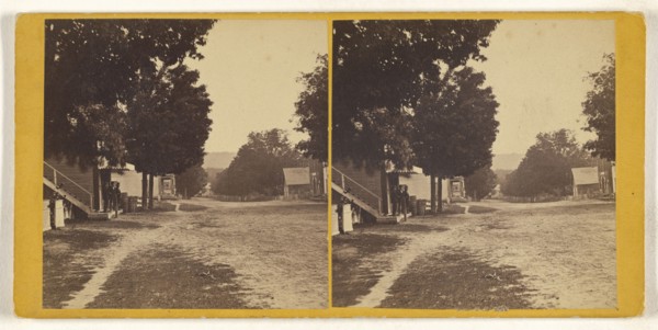 Main St., Dixfield, Me; American; 1870s; Albumen silver print