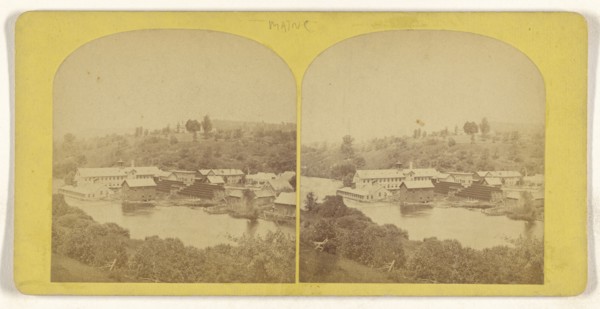 View, somewhere in Maine; American; 1880s; Albumen silver print